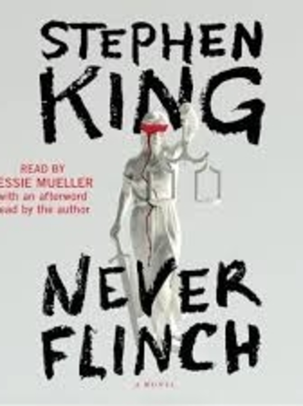 Never Flinch - Cream and Black Audiobook Cover